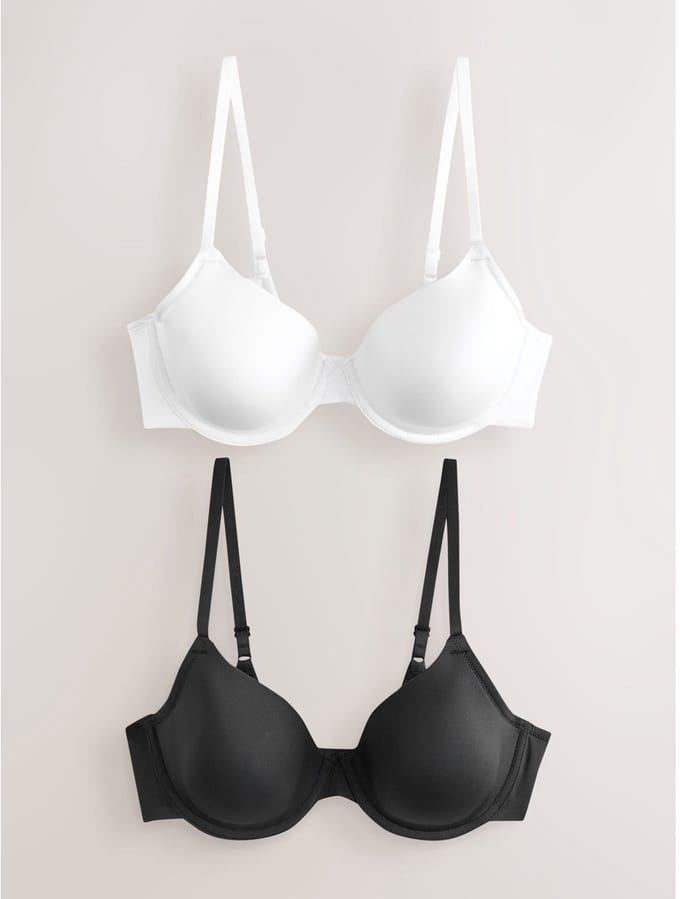 Next - Dames - A-E Afvlakkende Ultimate Comfort Beha's 2 Verpakking - Zwart