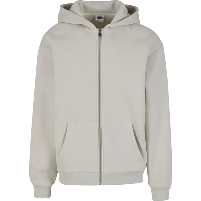Urban Classics - Fluffy Vest met capuchon - M - Grijs