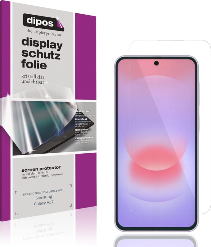 dipos – 4x Beschermfolie geschikt voor Samsung Galaxy A37 | Krasbestendige & heldere Screenprotector Ultra-Thin