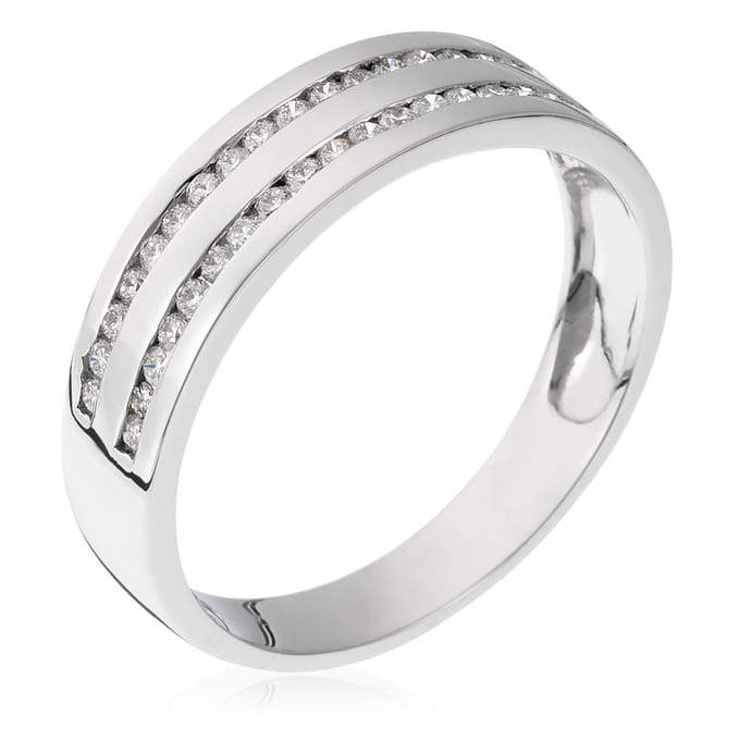 Orphelia RD-3364/50 - Ring - 18 Karaat Witgoud / Diamant 0.42 ct