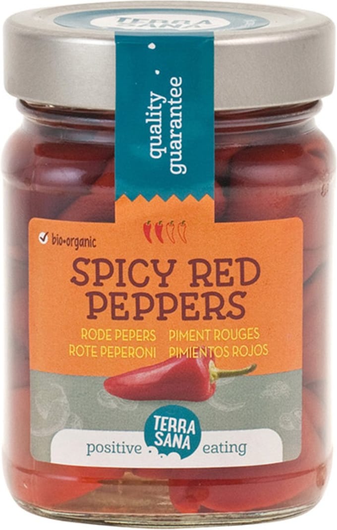 TerraSana Rode pepers spicy bio (220g)