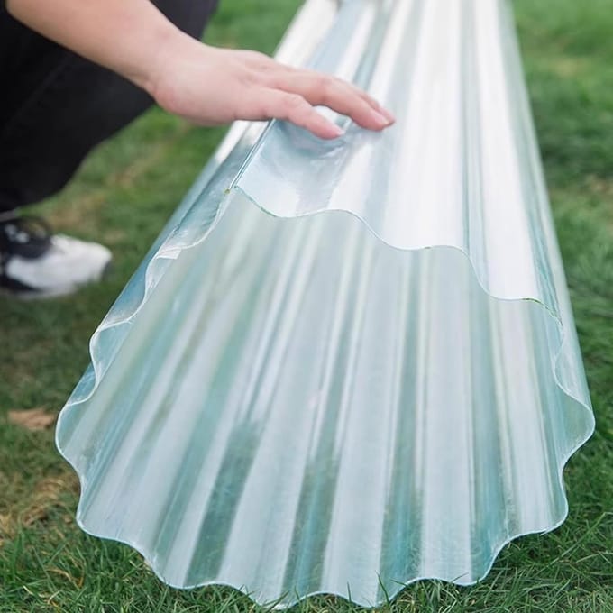 Transparante Dakplaat - Golfplaten Panelen - Dak Gevel Bekleding - Hoge Lichtdoorlatendheid - 0.9x1.4m - Transparant