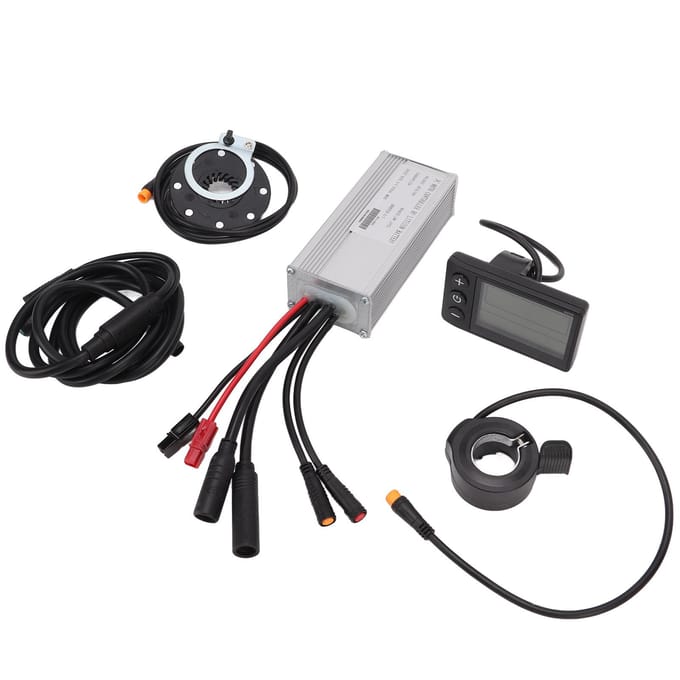 Elektrische Fiets Modificatie Kit Waterdichte 22A Controller S866 LCD Elektrische Fiets Ombouwkit gray