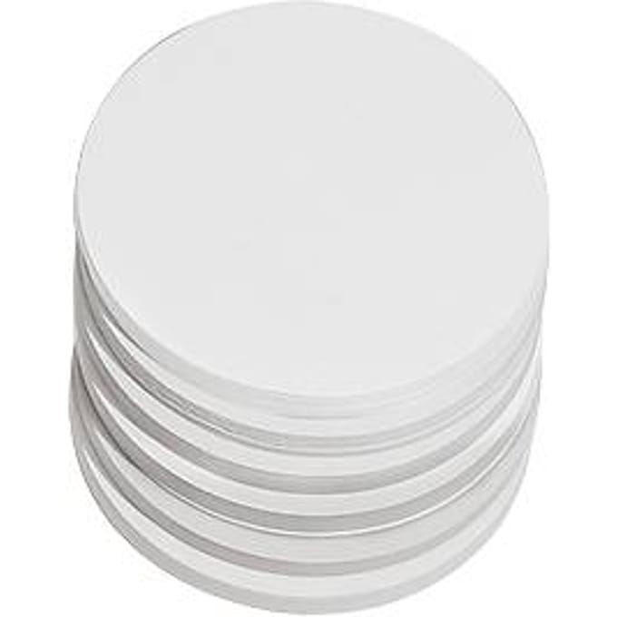 Presentatiekaartjes, rond, Ø 95 mm, 250 st., wit