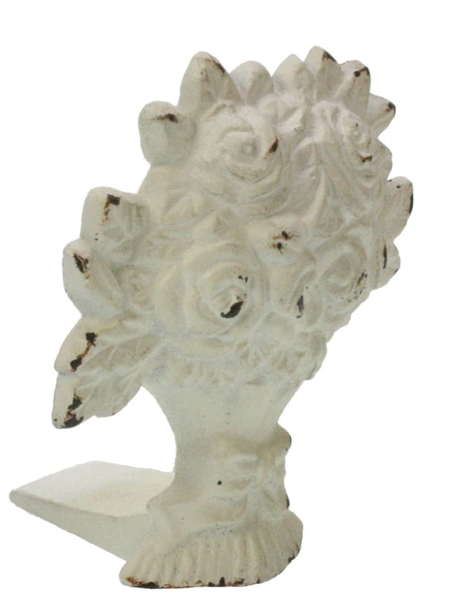 Deurstop Rozenboeket metaal 11x6,5x12cm