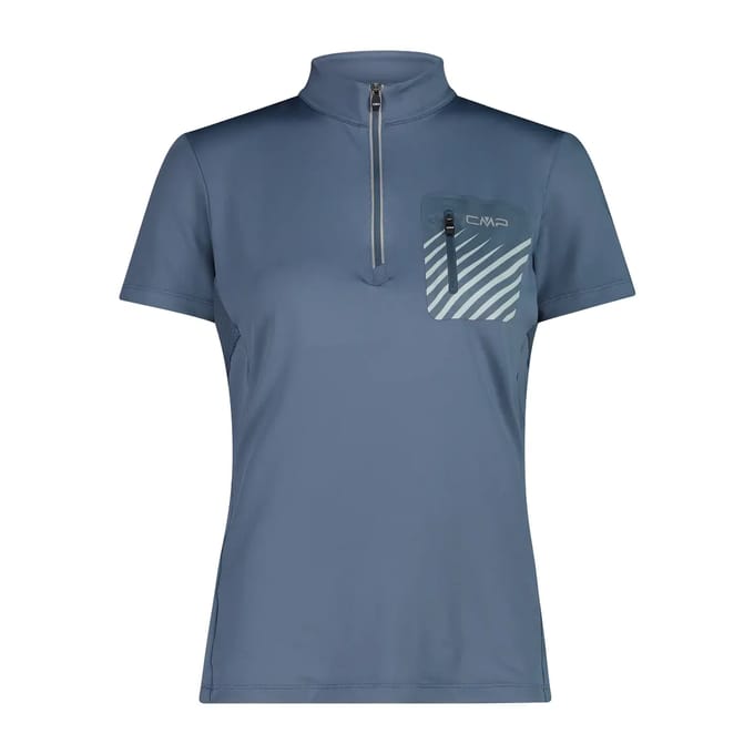 T-shirt ½ zip met zak voor dames CMP