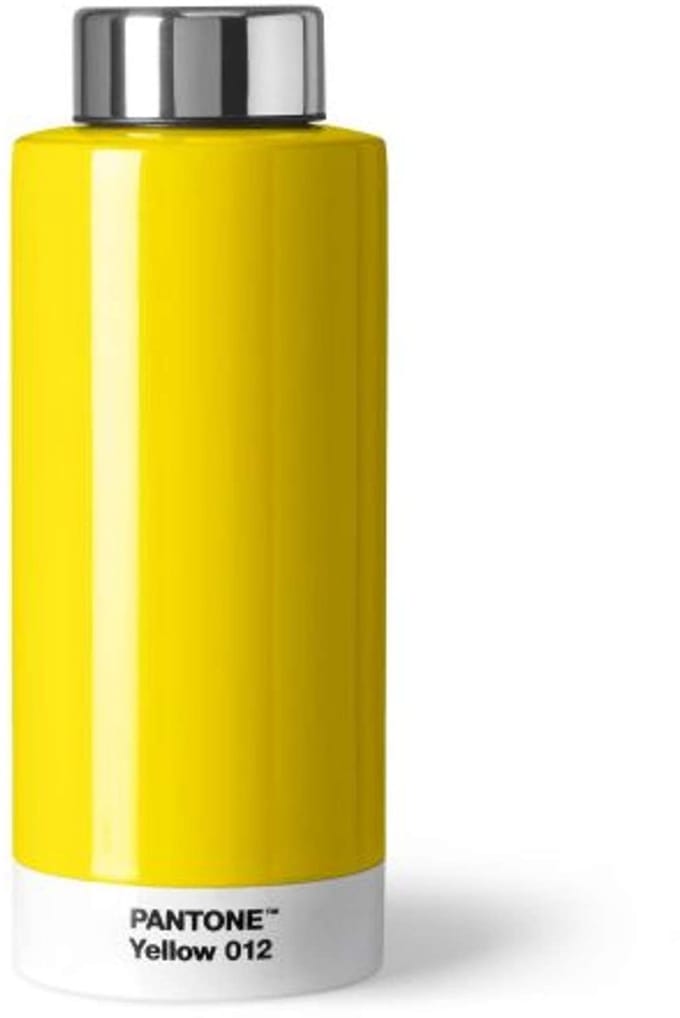 Pantone Thermos Drinkfles – RVS – 500 ml – Yellow 012