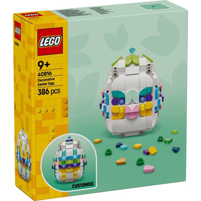 LEGO Decorative Easter Egg Toy, Arts and Crafts Gift 40816