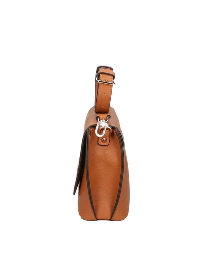 GUESS Schoudertas Meridian Flap Crossbody Bag Cognac Lichtbruin
