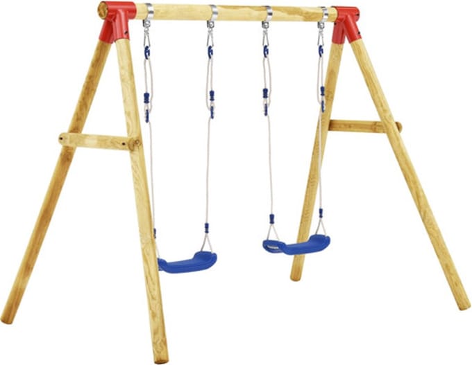 vidaXL - Schommelset - 230x130x166 - cm - grenenhout