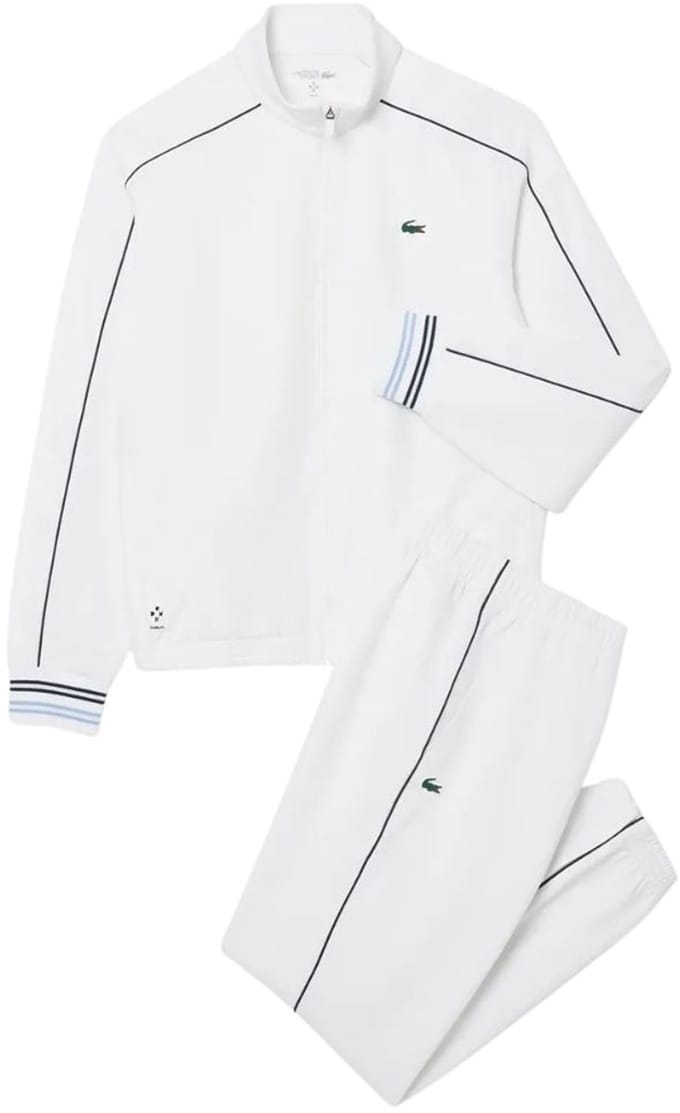 Lacoste Trainingspak Tennis Jogger-Set Medvedev Heren Wit