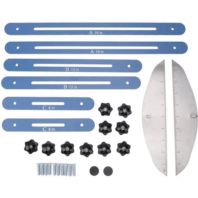 Traptrede Maatinstrument Roestvrij Staal Planken Indeling Markeringstool Traptrede Sjabloon Tool voor Trappen gray