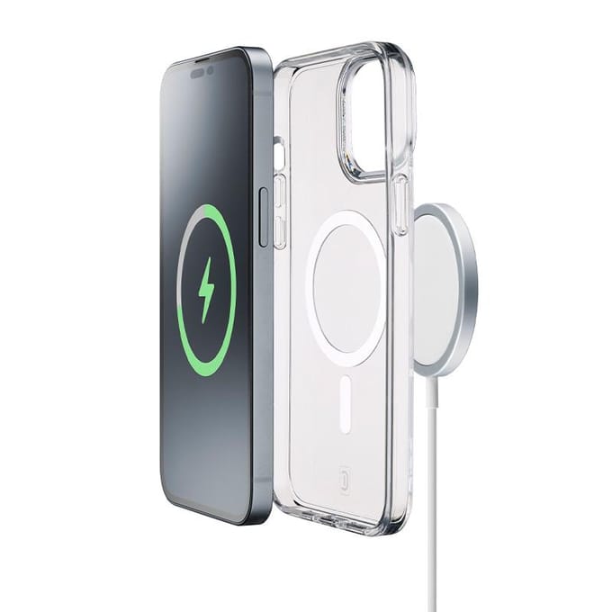 Cellularline Gloss Mag - Hoesje Iphone 15 Pro Magsafe (Przezroczysty)