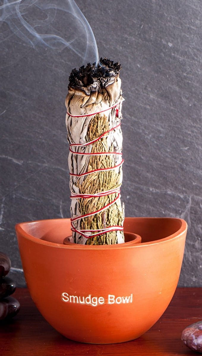 Smudge bowl terracotta