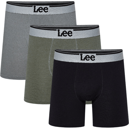 Lee boxershorts medium Raymar-zwart/Mercantile groen/grijs piqué-M