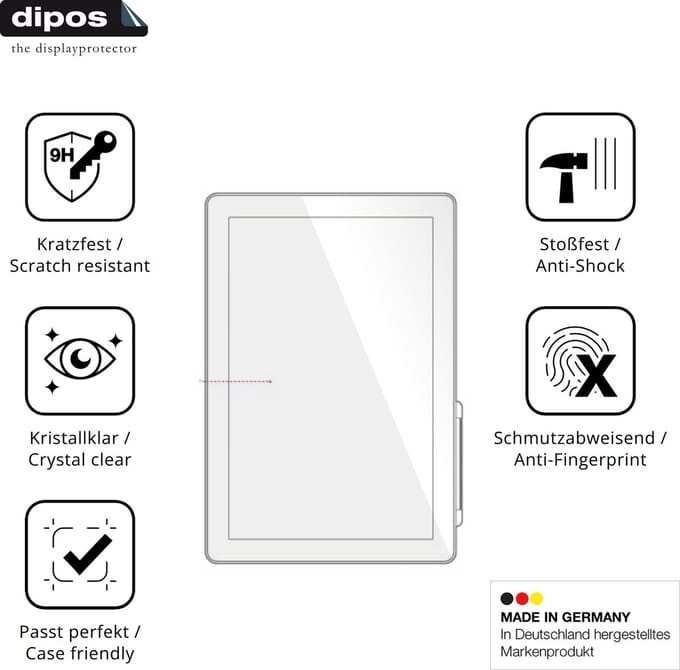 dipos – 2x Pantserfolie geschikt voor IMIN D1 10.1 Zoll | 9H Screenprotector