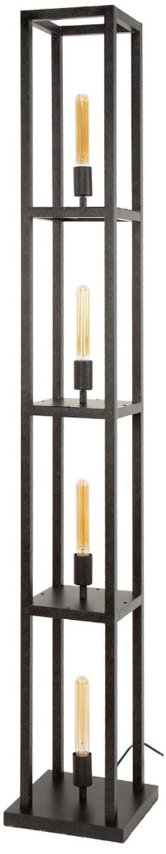 AnLi Style Vloerlamp 4L Quadra Zwart