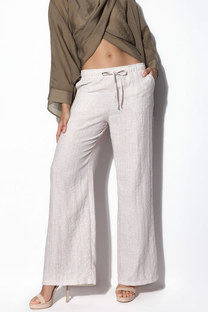 Dames Wijdere Woven Broek