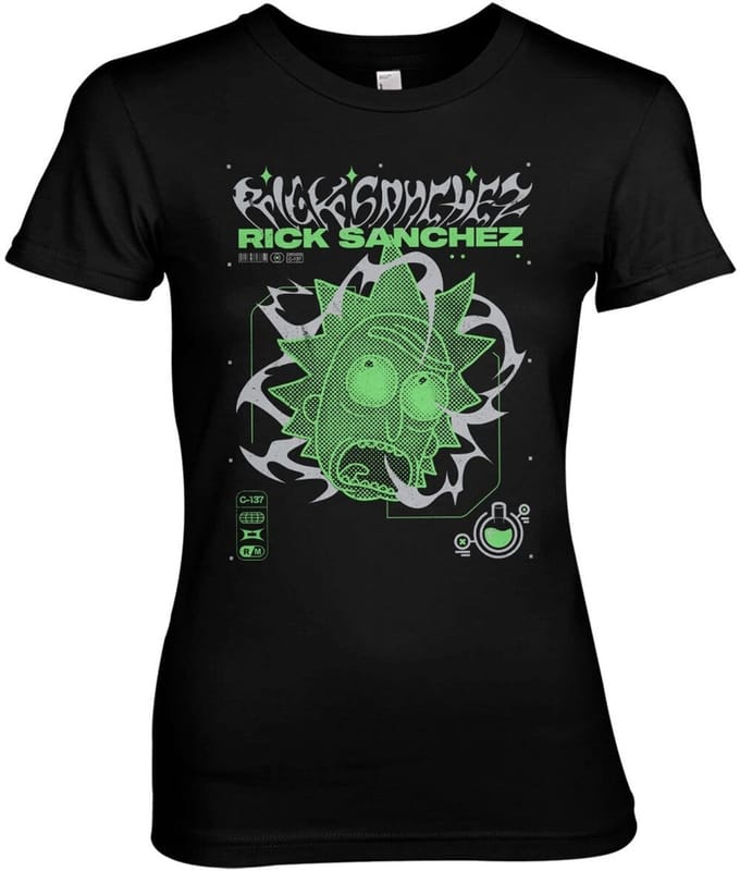 Rick and Morty T-shirt Rick Sanchez Lab Girly Tee WB-5-RM011-H65-15