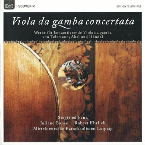 Siegfried Pank, Juliane Banse, Robert Ehrlic, Mitteldeutsche Barocksolisten Leipzig - Viola Da Gamba Concertata (CD)