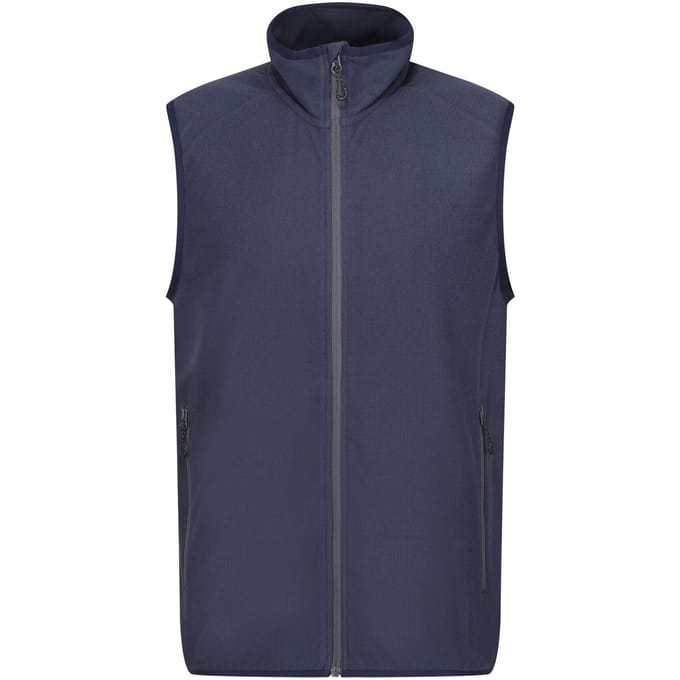 Regatta Heren Navigate Fleece Gilet (Marine/Seal Grijs)