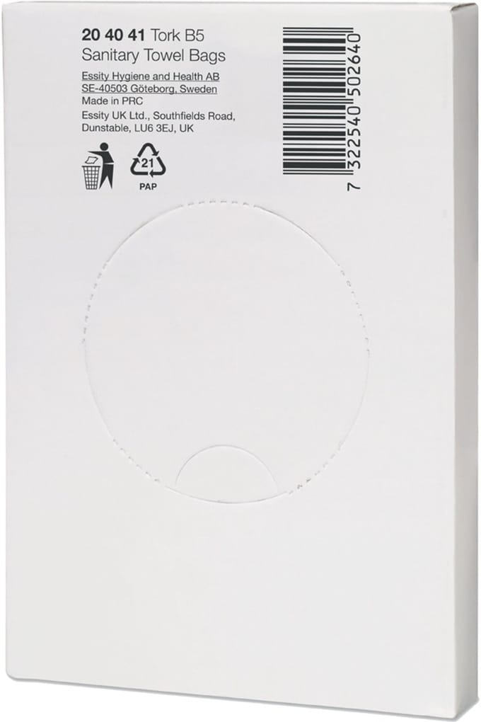Tork Hygiënezakjes Wit Plastic B5