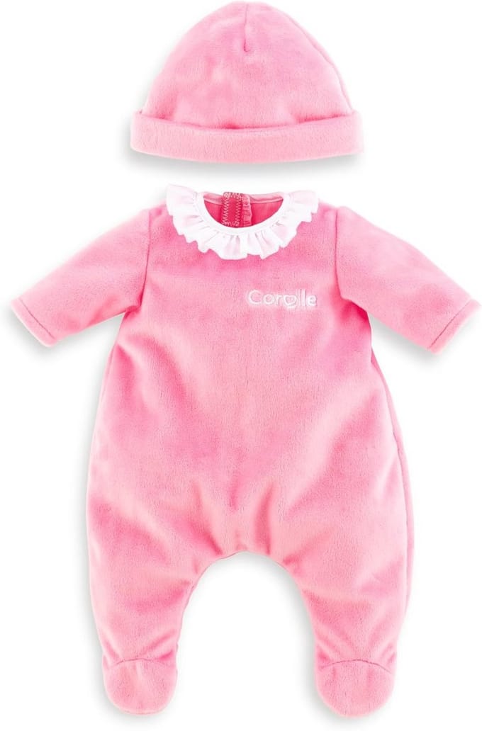 Pyjama met Muts voor 30 cm Babypop - Geschikt vanaf 18 Maanden