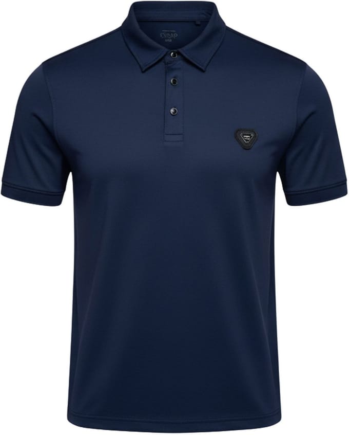 OMBRE Polo - Regular Fit - Polyamide - Korte Mouw Marine M