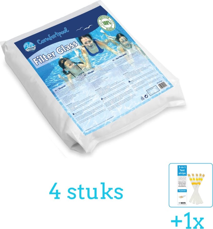 Comfortpool Glasparels - Voor Filterpomp - 20kg - Volumebundel - Filterglas - 4-delig