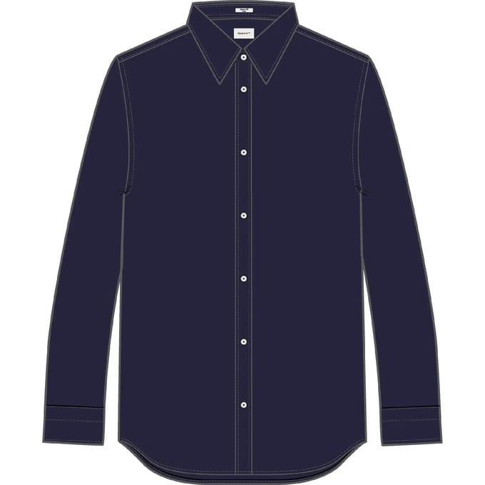 Satin Lange Mouwen Shirt Gant