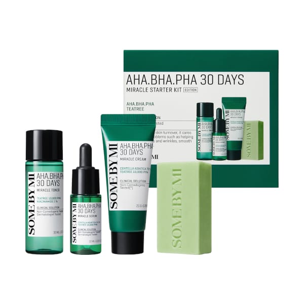 Some By Mi AHA BHA PHA 30 Days Miracle Starter Kit 4st (30g, 30ml, 10ml, 20g)