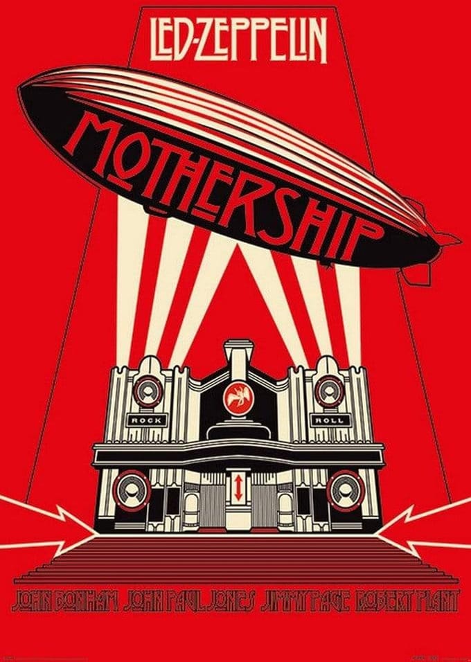 Led Zeppelin Mothership Unisex Poster - meerkleurig - Standard