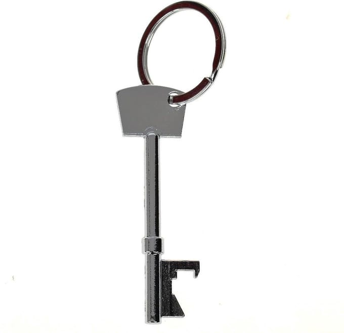Go Go Gadget - Bieropener - Sleutelhanger - Flesopener - Keychain - Sleutel - Zilver