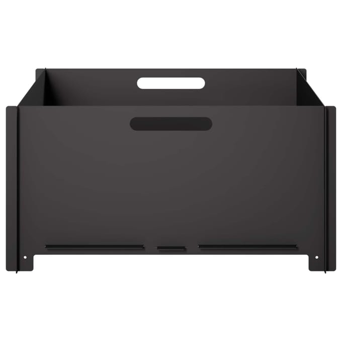 vidaXL - Vuurkorf - Zwart - 60 - x - 60 - x - 30 - cm - Staal
