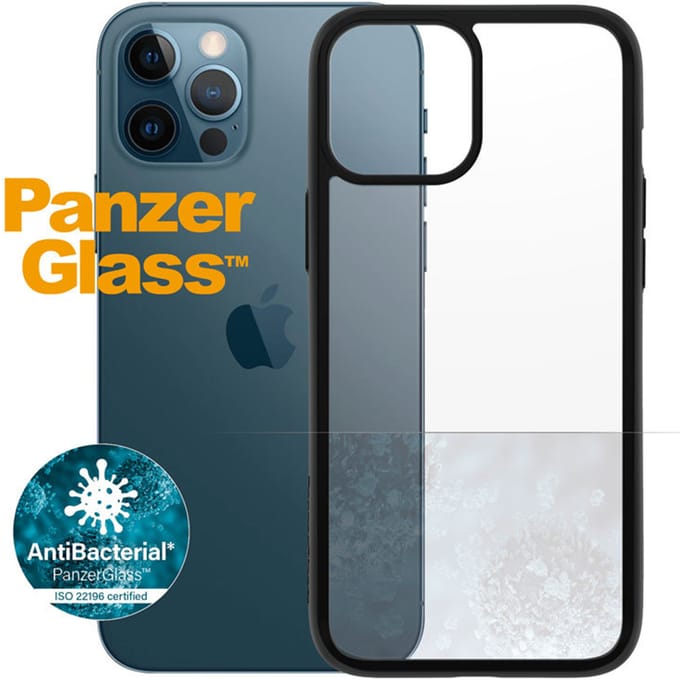 PanzerGlass Hardcase Anti-Bacterial geschikt voor Apple iPhone 12 Pro Max - Zwart