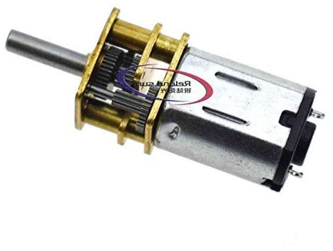 Micro Gear Motor - Mini DC Motor - Robot Modellen - Metalen Versnellingsbak - 12 Volt 300 tpm - Metaal