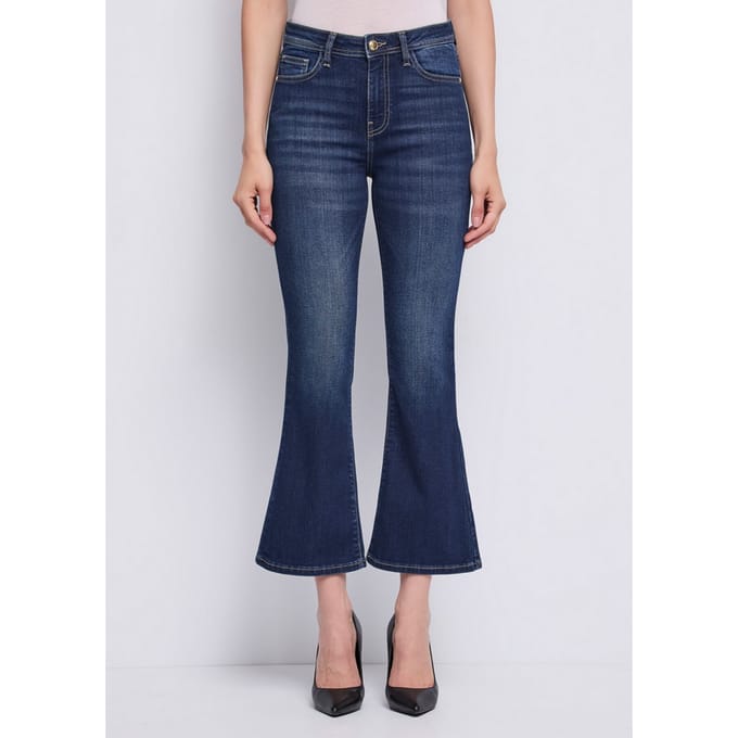 jeans vrouw blauw denim