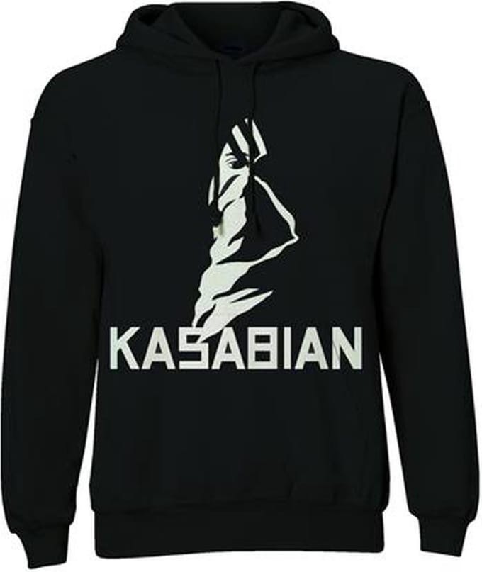 Kasabian - Ultra Face Hoodie/trui - S - Zwart
