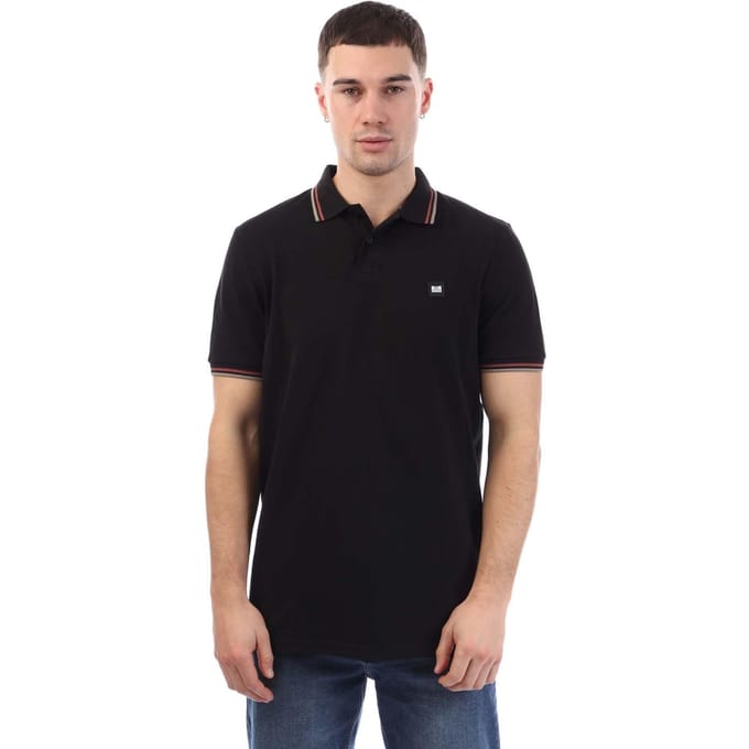 Weekend Offender Heren Vancouver getipt poloshirt (Zwart)