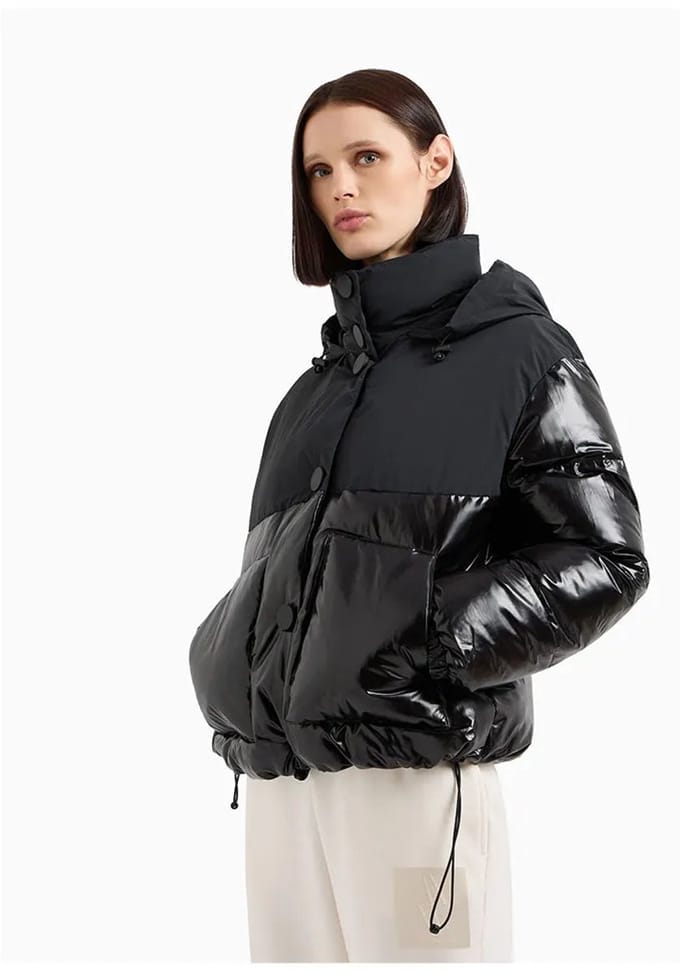 Armani Exchange 6dyb05_yn1uz Puffer Jas Zwart M Vrouw