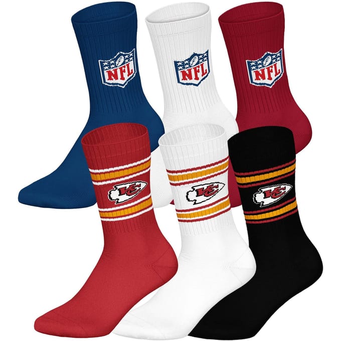 NFL Sokken NFL 6Pack Crew Socks Set van 6
