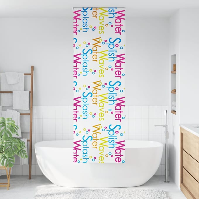 vidaXL - Doucherolgordijn - 60x240 - cm - stofbreedte - 56 - cm