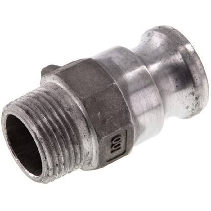 Camlock DN 25 (1'') Koppeling AluminiumR 1'' met buitendraad Type F MIL-C-27487