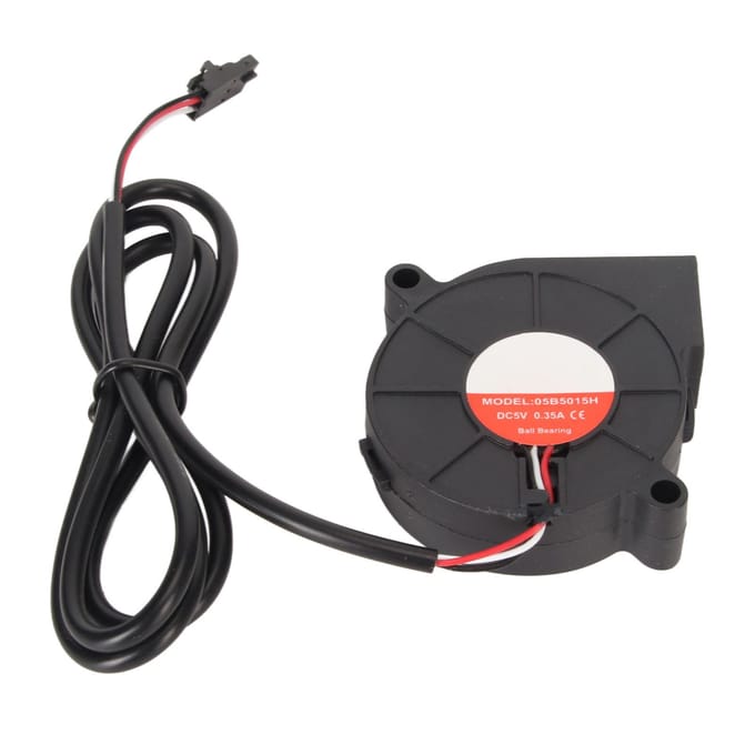 3D Printer Koelventilator Vervanging voor Prus I3 MK3 MK3S MK2 2.5 50x50x15mm 5V DC 0.35A Hotend black