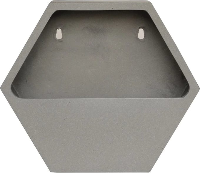 Wand hangpot | Belfast | Grijs | Voor binnen en buiten | L37xB9xH32 cm