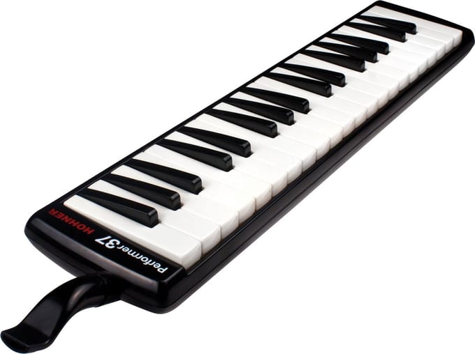 HOHNER Melodica, Performer 37, zwart, witte/zwarte toetsen