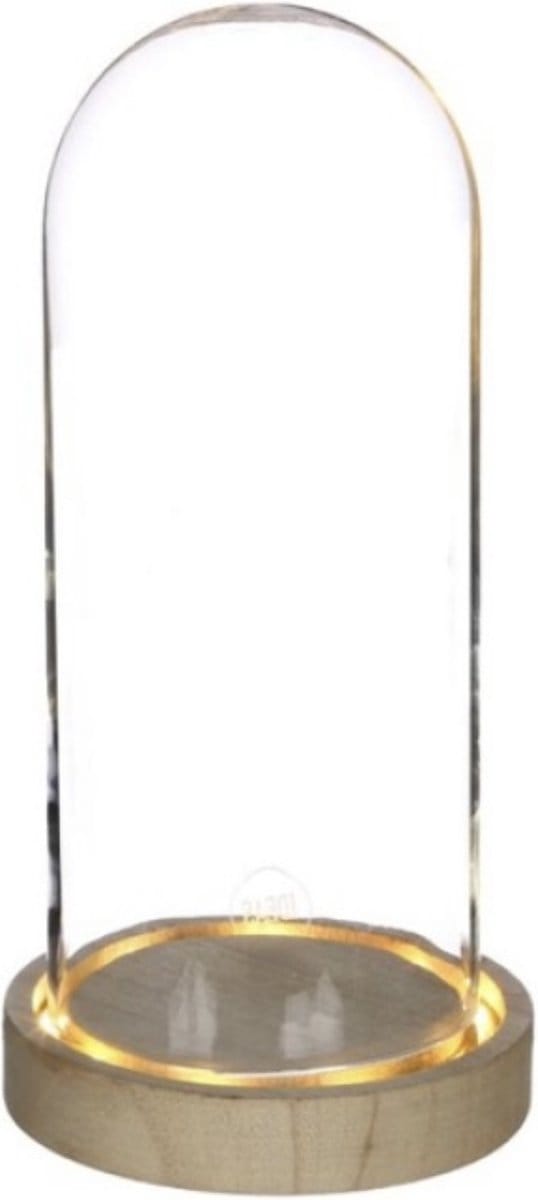 Seta Fiori - Stolp - verlichting - 20cm - blank hout -