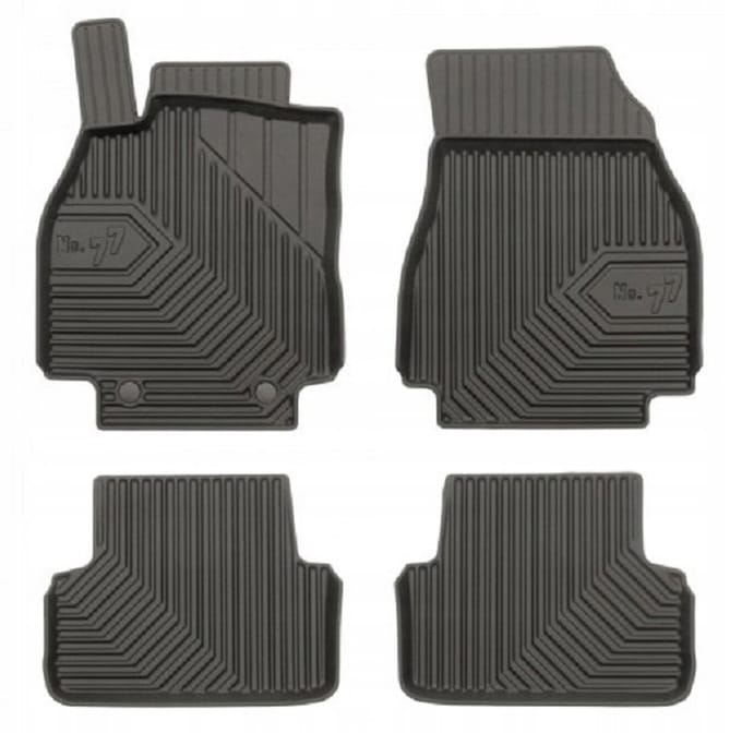 FROGUM 77 Automatten - Geschikt voor RENAULT MEGANE II (2002-2008) - TPE Rubber - Zwart