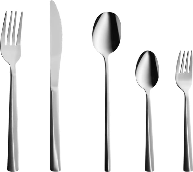 PENNE - Bestekset 60-delig - Zilver - RVS