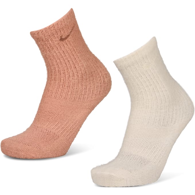 Nike Everyday + Cushioned Crew 2 Pack Sokken Unisex - Beige - Maat 42 - 46 - Katoen